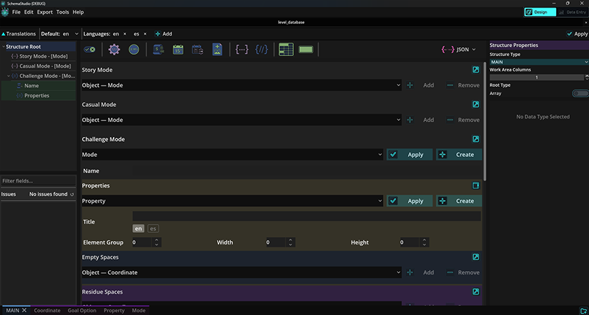 Design Mode canvas