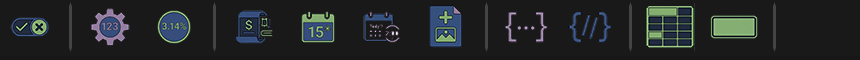 Design Mode toolbar — JSON layout